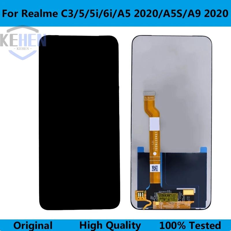 OPPO Realme LCD ÷ ũ  ü, 100% ׽Ʈ, C3 5 5i 6i A5 A5S 2020 A9 2020